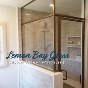 Custom Shower Enclosures - Framed Shower Enclosures - Lemon Bay Glass & Mirror