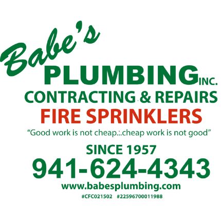 Logo van Babe's Plumbing, Inc. & Fire Sprinklers