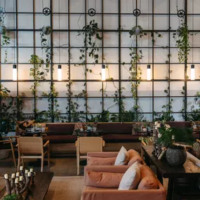 Harriet's Rooftop Indoor Seating