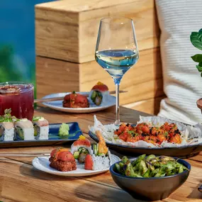 Dining at Harriet's Rooftop
