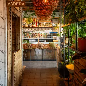 Entrance to Madera at Treehouse Hotel London