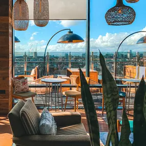Indoor & Outdoor Rooftop Seating
