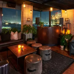 Rooftop Bar Views of Manhattan