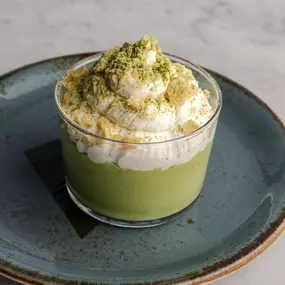 Matcha Pot de Crème Dessert