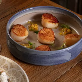 Pan Seared Local Scallops