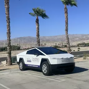 Team Cybertruck. Cruising through a neighborhood near you!