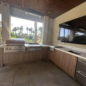 Beautiful outdoor cabinetry completed this whole-home remodel