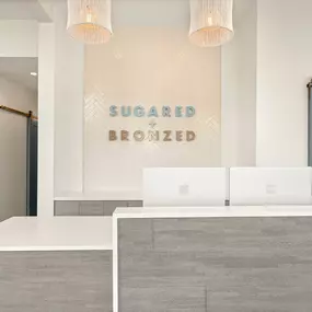 SUGARED + BRONZED Silver Lake reception desk