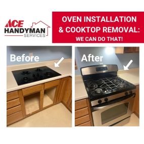 Oven  Installation and Cooktop Removal