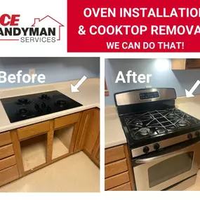 Oven  Installation and Cooktop Removal