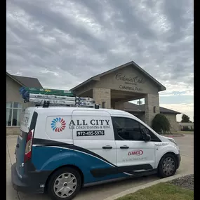 Wrapped company van