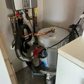 Tankless with Re-Circ Tank