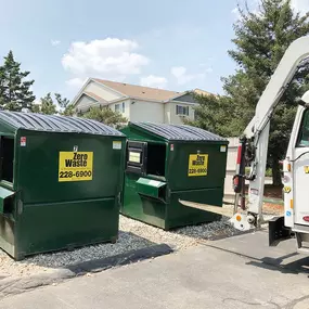 Commercial Containers at Zero Waste & Recycling Services, providing front load dumpsters to NH businesses of all sizes.