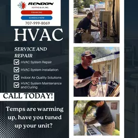 Rendon Heating & Air offers top-notch residential and commercial HVAC services in Vacaville, CA. Click here for a free estimate.