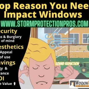 Storm Protection Pros Why buy Impact Windows Security, Aesthetics, Savings, ROI