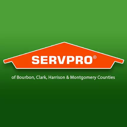 Logo fra SERVPRO of Bourbon, Clark, Harrison & Montgomery Counties