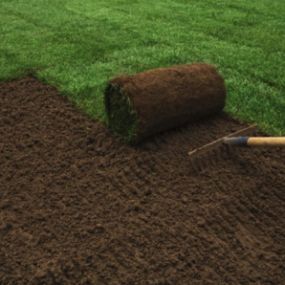 Sod being laid