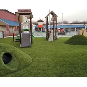 Playground covered in  Foreverlawn Turf