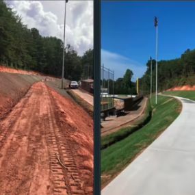 Hydroseeding Before and After