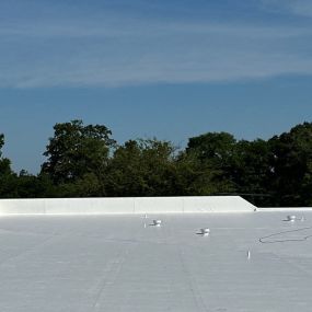 New PVC roof on a commercial building