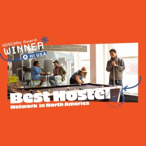 HI USA has been recognized as the winner of 4 HOSTELWORLD HOSCAR Awards, including Best Hostel Network in North America based on votes from amazing guests like you.