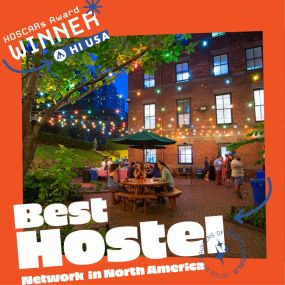 HI USA has been recognized as the winner of 4 HOSTELWORLD HOSCAR Awards, including Best Hostel Network in North America based on votes from amazing guests like you.