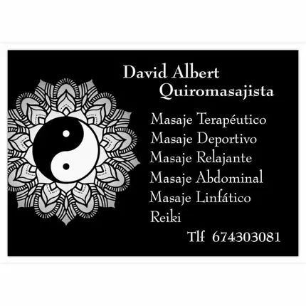 Logotipo de Osteópata y Quiromasajista David Albert