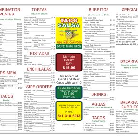 Our Menu