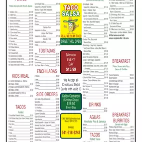 Our Menu