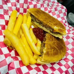 mexican Torta and fries