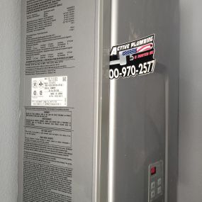 Tankless water heater install