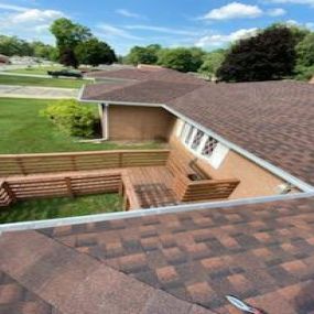 Gutter guards keep out leaves, twigs, rocks, and other debris that can clog gutters