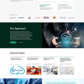 CCP Global website home page design