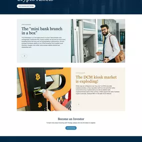 Prestige Investment Group website asset classes page design