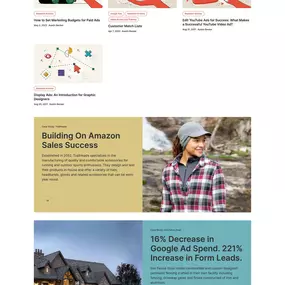 Austin Becker E-Commerce Marketing website featured resources page design