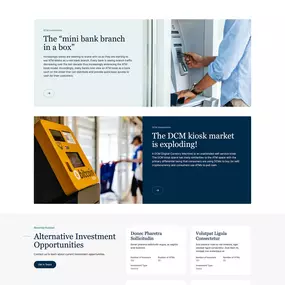 Prestige Investment Group website home page design