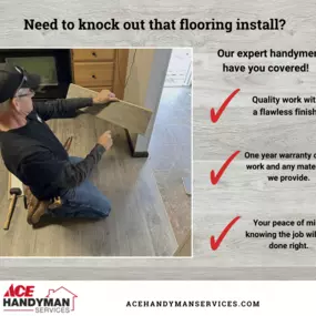 Ace Handyman Services Install Flooring in Carrollton, VA