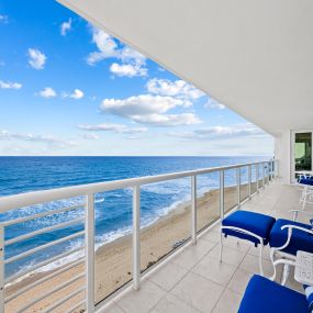 Balcony at Villa Nova in Highland Beach