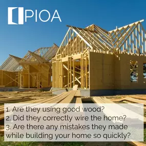 HEY NEW HOME BUYERS! Did you know, the average home builder makes multiple unforeseen mistakes while building new homes? Why? Because they cut corners trying to get the home built as quickly as possible for the most money on turn around. PROTECT YOURSELF. PROTECT YOUR INVESTMENT.