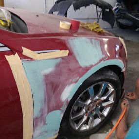 Fender repair and paint