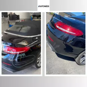 Antonio's custom autobody shop and paint 
Before and after bumper repair