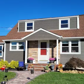 New vinyl siding replacement