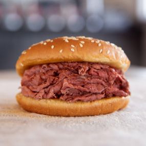 Our famous OG. Slow roasted on-site, shaved thin to order, topped with a dash of our famous seasoning.