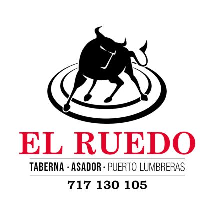 Logotipo de El Ruedo Asador. Jardín. Brasas De Leña