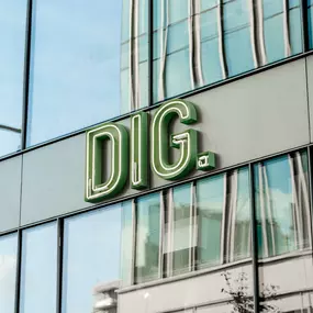 DIG City Point neon sign