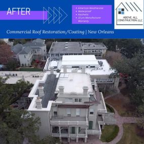 Commercial flat roof restoration/coating