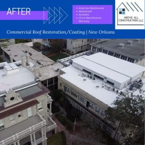 Commercial flat roof restoration/coating
