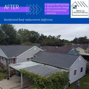 Residential Roof Replacement in Jefferson