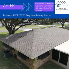 Fortified roof installation