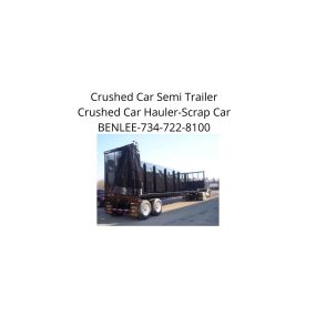 Crushed Car Semi trailer, Crushed car hauler